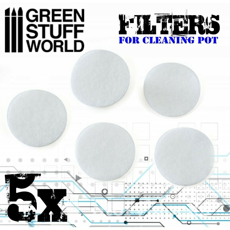 Airbrush Cleaning Pot Filters Filter für Airbrush Reinigungsstation - Greenstuff World