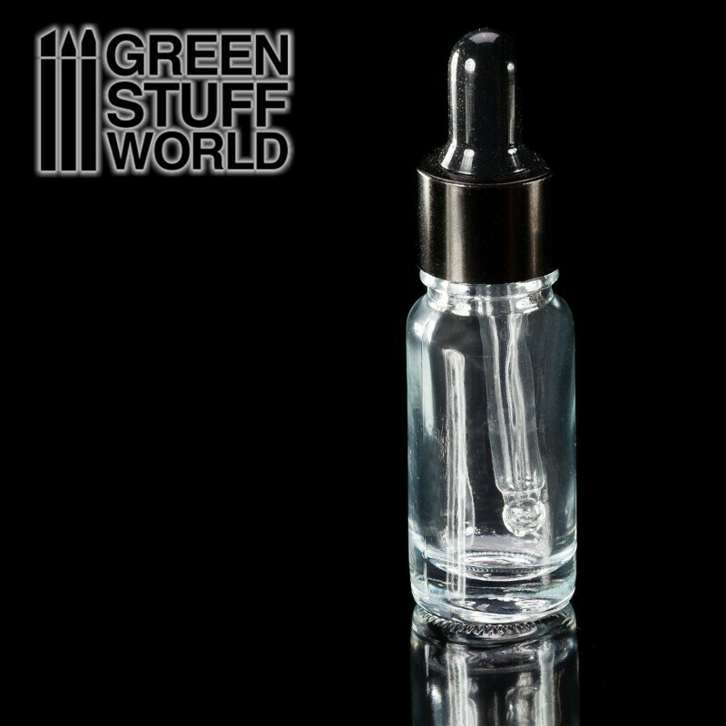 Empty Glass Jar with Pipette - Leere glas Flasche mit Pipette - Greenstuff World