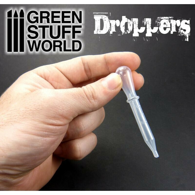 Droppers with Suction Bulb Pipette Plastik (10x) - Greenstuff World
