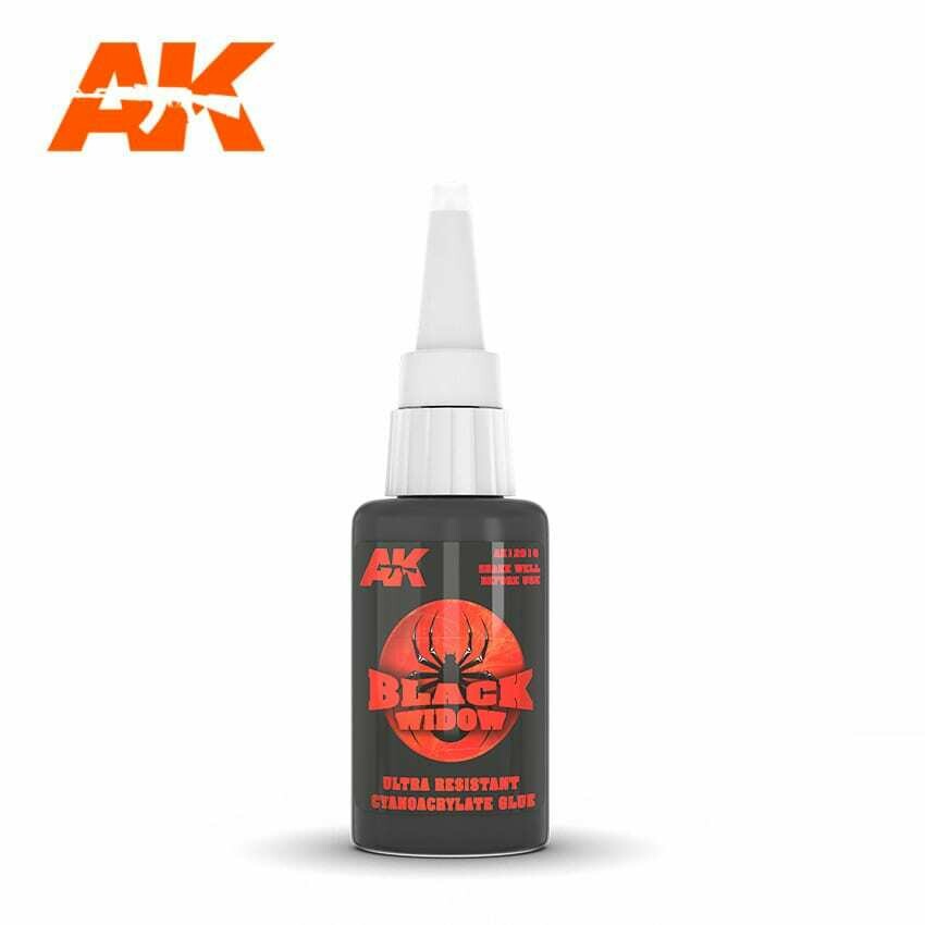 BLACK WIDOW ULTRA RESISTANT CYANOCRYLATE GLUE - AK Interactive