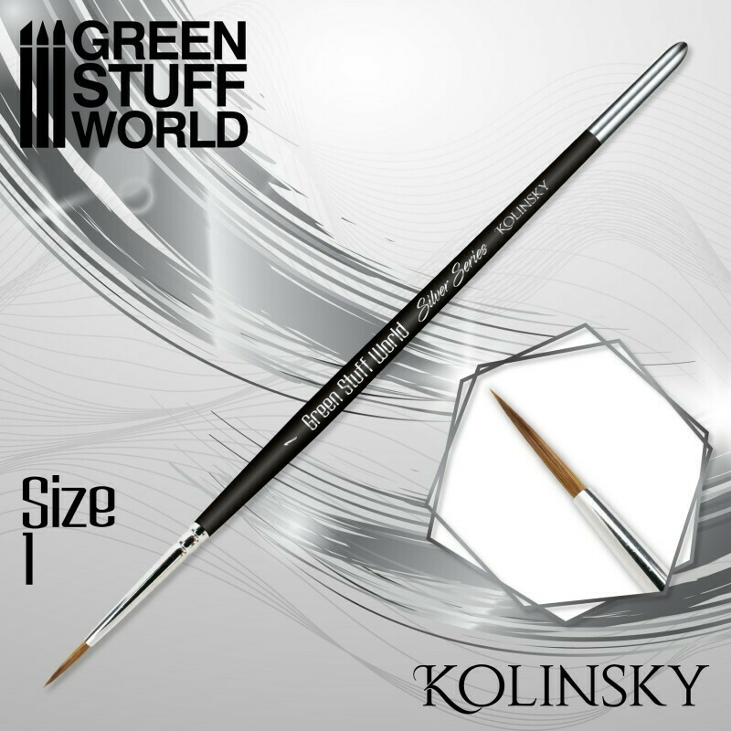 SILVER SERIES Kolinsky Haarpinsel - 1 - Greenstuff World