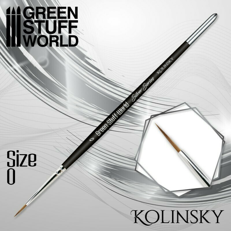 SILVER SERIES Kolinsky Haarpinsel - 0 - Greenstuff World