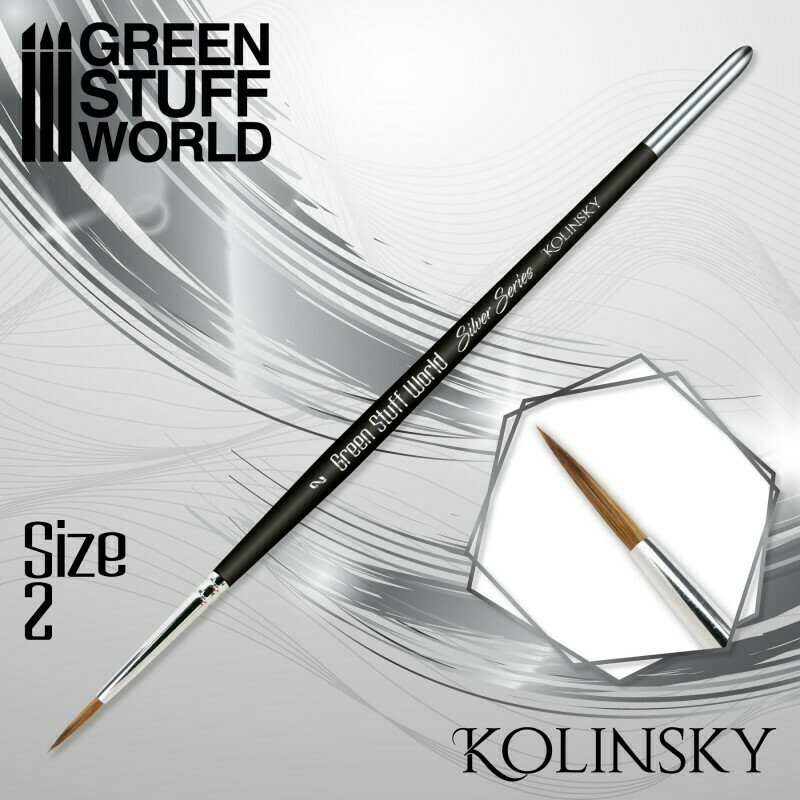 SILVER SERIES Kolinsky Haarpinsel - 2 - Greenstuff World