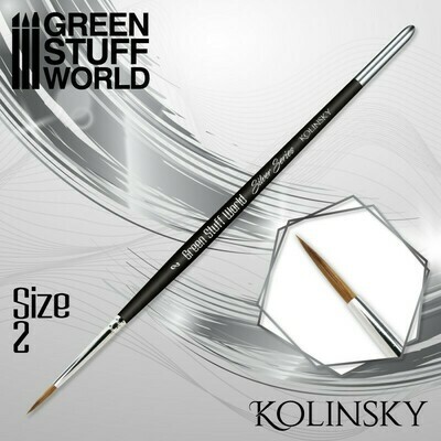 SILVER SERIES Kolinsky Haarpinsel - 2 - Greenstuff World