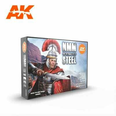 NON METALLIC METAL: STEEL-(3rd-Generation)-(6x17mL) - AK Interactive