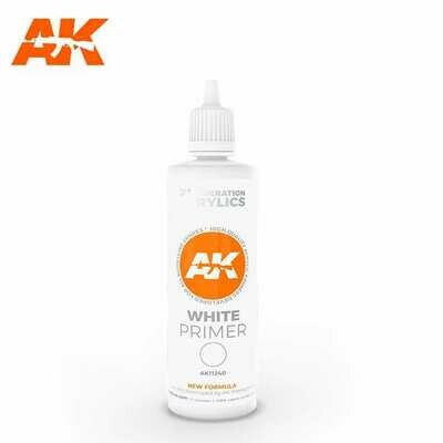 White Primer-(3rd-Generation)-(100mL) - AK Interactive