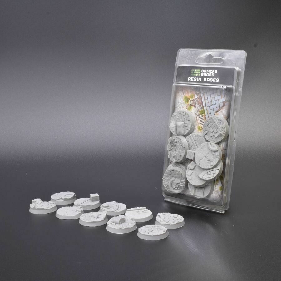 Urban Warfare Resin Bases Round 32mm (x10) - Gamers Grass