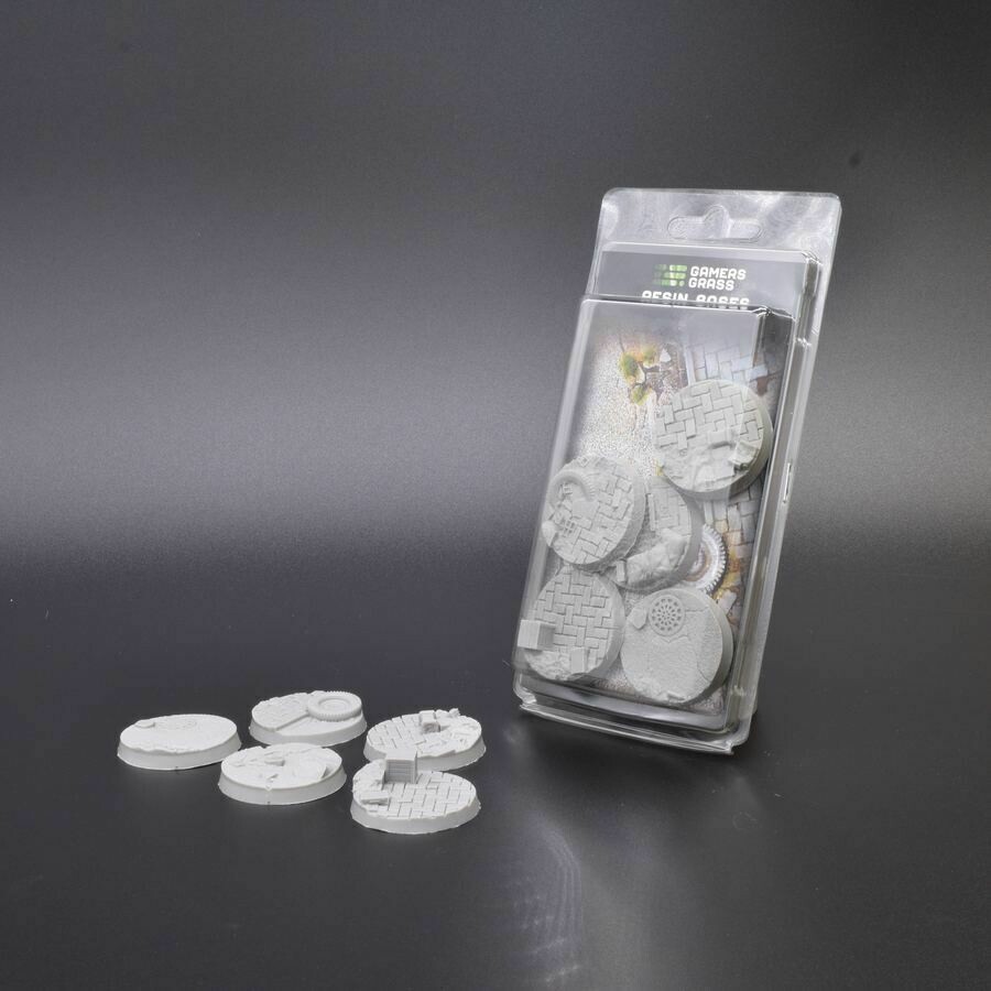 Urban Warfare Resin Bases Round 40mm (x5) - Gamers Grass