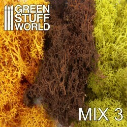 Islandmoos - Gelb und Braun Mischung  - Scenery Moss Mix 3 - Greenstuff World