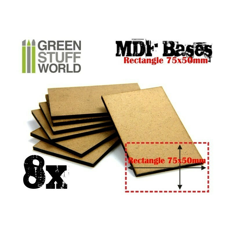 75x50m rechteckige MDF Basen - Greenstuff World