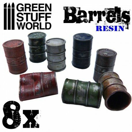 8x Fässer - Resin - Greenstuff World