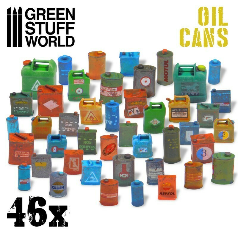 46x Ölkannen aus Harz - Greenstuff World