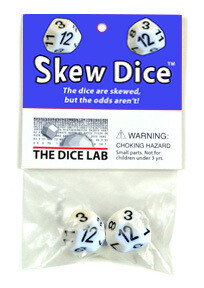 D12 - W12 - Skew Dice - Schwarz - The Dice Lab