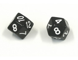 Rhombic d12 (1) - Weiss - The Dice Lab