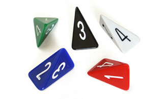 Skew d4 (1) - weiss - The Dice Lab