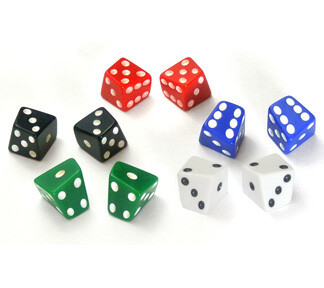 Skew d6 (1) - Weiss - The Dice Lab