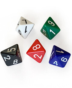 Skew d8 (1) - Weiss - The Dice Lab