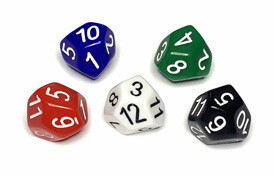 Skew d12 (1) - Weiss - The Dice Lab