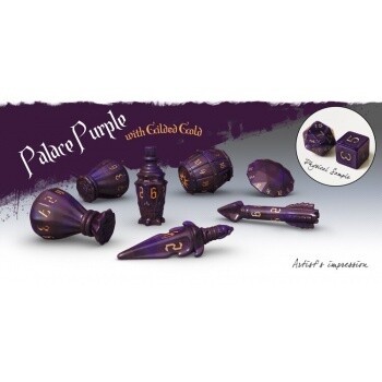 PolyHero Rogue 7-Dice Set - Palace Purple