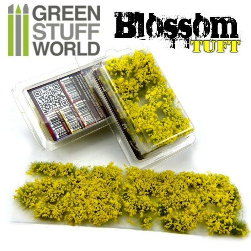 Blumenbüscheln Blossom Tufts - Selbstklebend - 6mm - GELBE Blumen - Greenstuff World