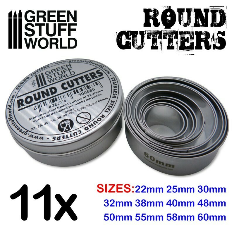 Round Cutters - Greenstuff World Round Cutters - Greenstuff World