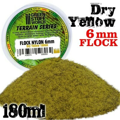 Elektrostatisches Gras 6 mm - Trokenes Gelb - 180ml - 180ml - Greenstuff World