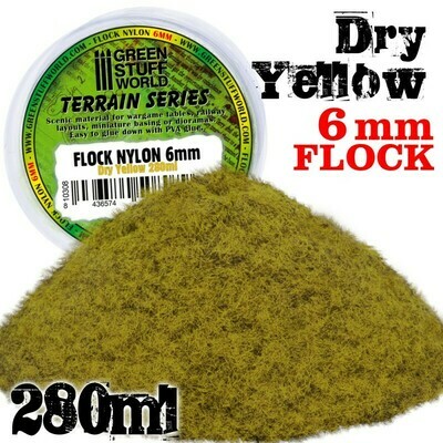 Elektrostatisches Gras 6 mm - Trokenes Gelb - 280ml - Greenstuff World