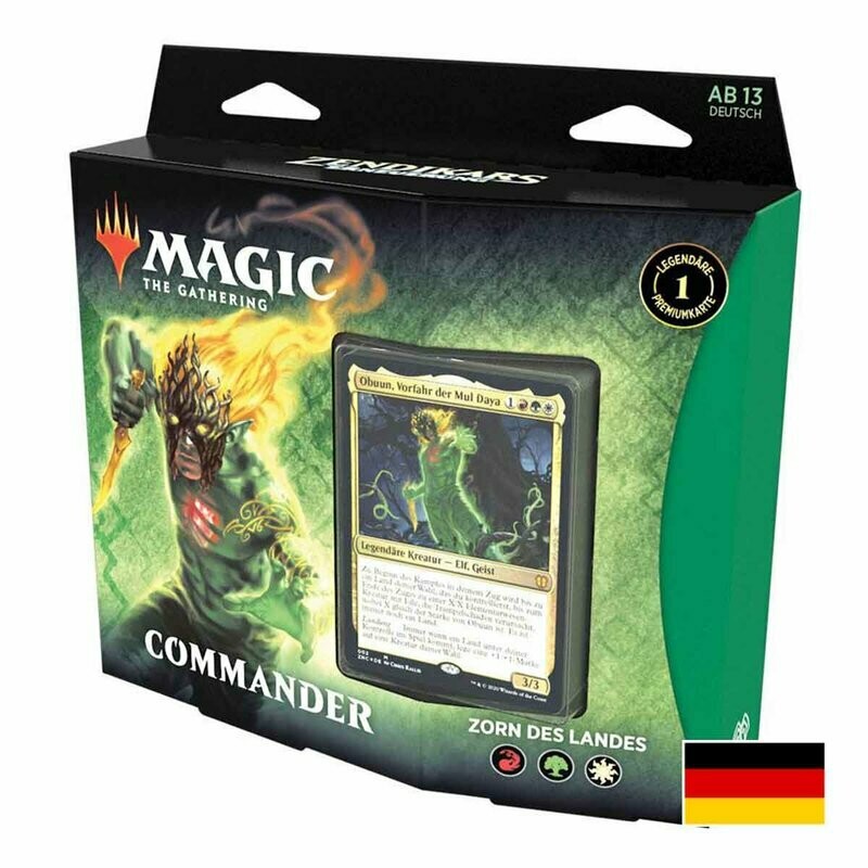 Magic The Gathering - Zendikar Rising Commander Deck (D) - Zorn des Landes - Magic