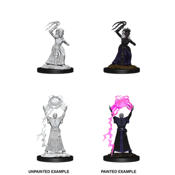 D&D Nolzur's Marvelous Miniatures - Drow Mage & Drow Priestess
