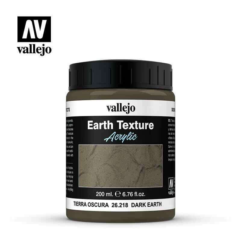 Dark Earth - Ground Texture Acrylic - Vallejo Dark Earth - Ground Texture Acrylic - Vallejo