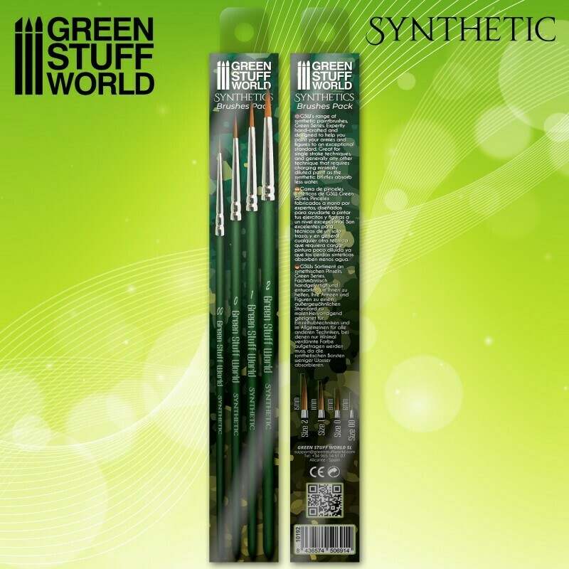 GREEN SERIES Synthetisches Pinselset Synthetic 4x - Greenstuff World