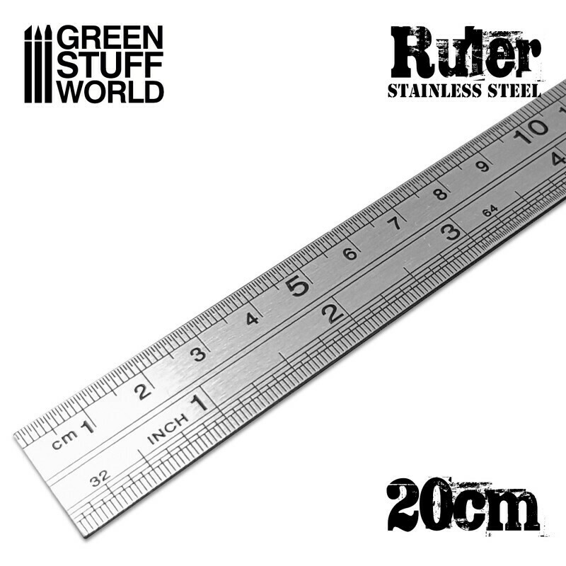 Stainless Steel RULER Lineal Massstab - Greenstuff World