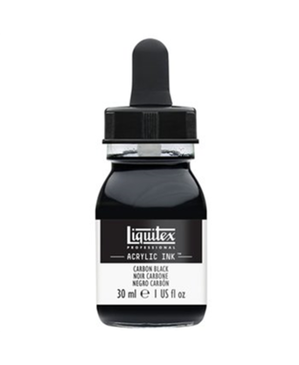 Liquitex Professional Acrylic Ink 30ml Flasche Karbonschwarz (337) - Carbon Black