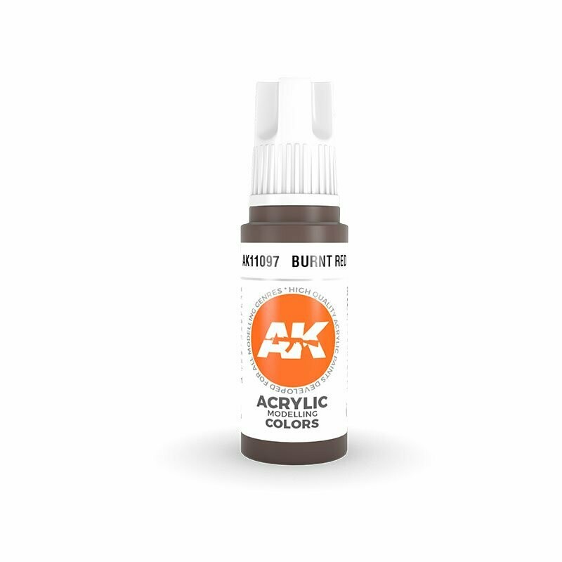 Burnt Red - (3rd-Generation)-(17mL) - AK Interactive