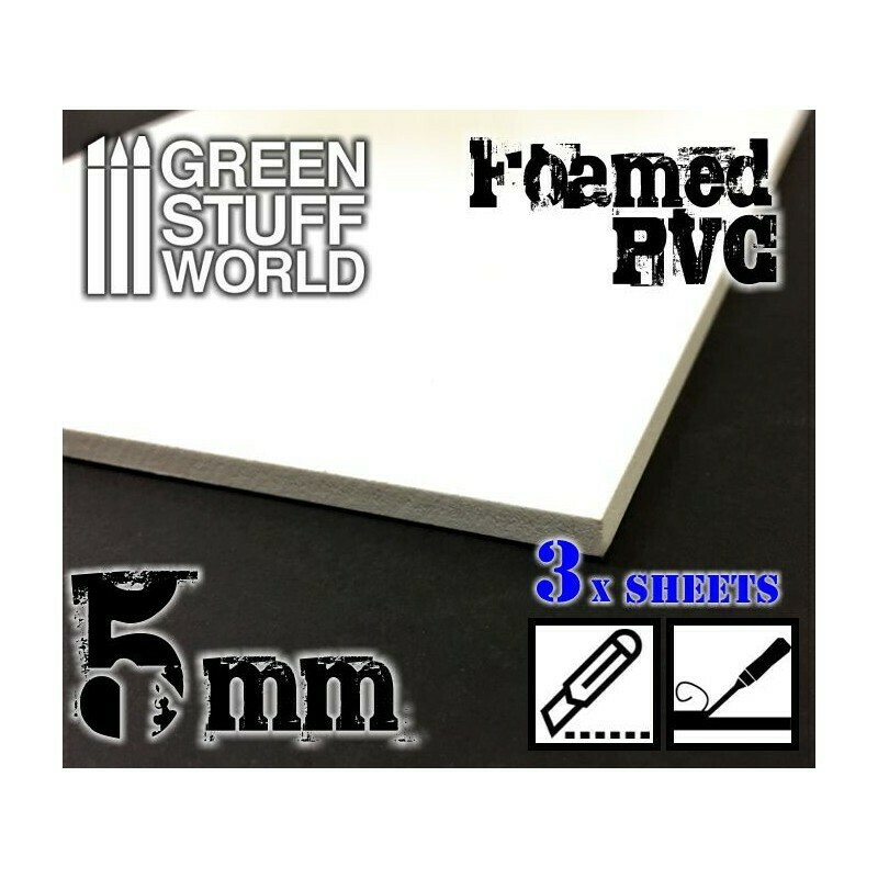 Foamed PVC 5 mm - Greenstuff World