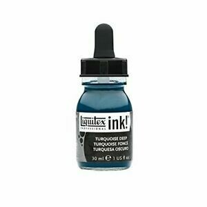 Liquitex Professional Acrylic Ink 30ml Flasche Dunkeltürkis (561) - Turquoise Deep