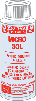 Micro Sol - 1 oz. bottle (Decal Setting Solution) - Microscale Industries Micro Sol - 1 oz. bottle (Decal Setting Solution) - Microscale Industries