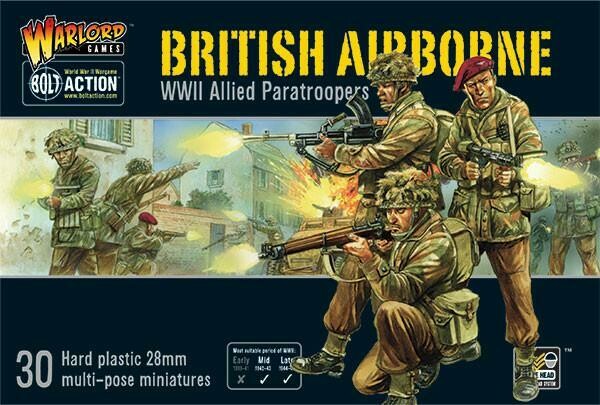 British Airborne WWII Allied Paratroopers - British - Bolt Action