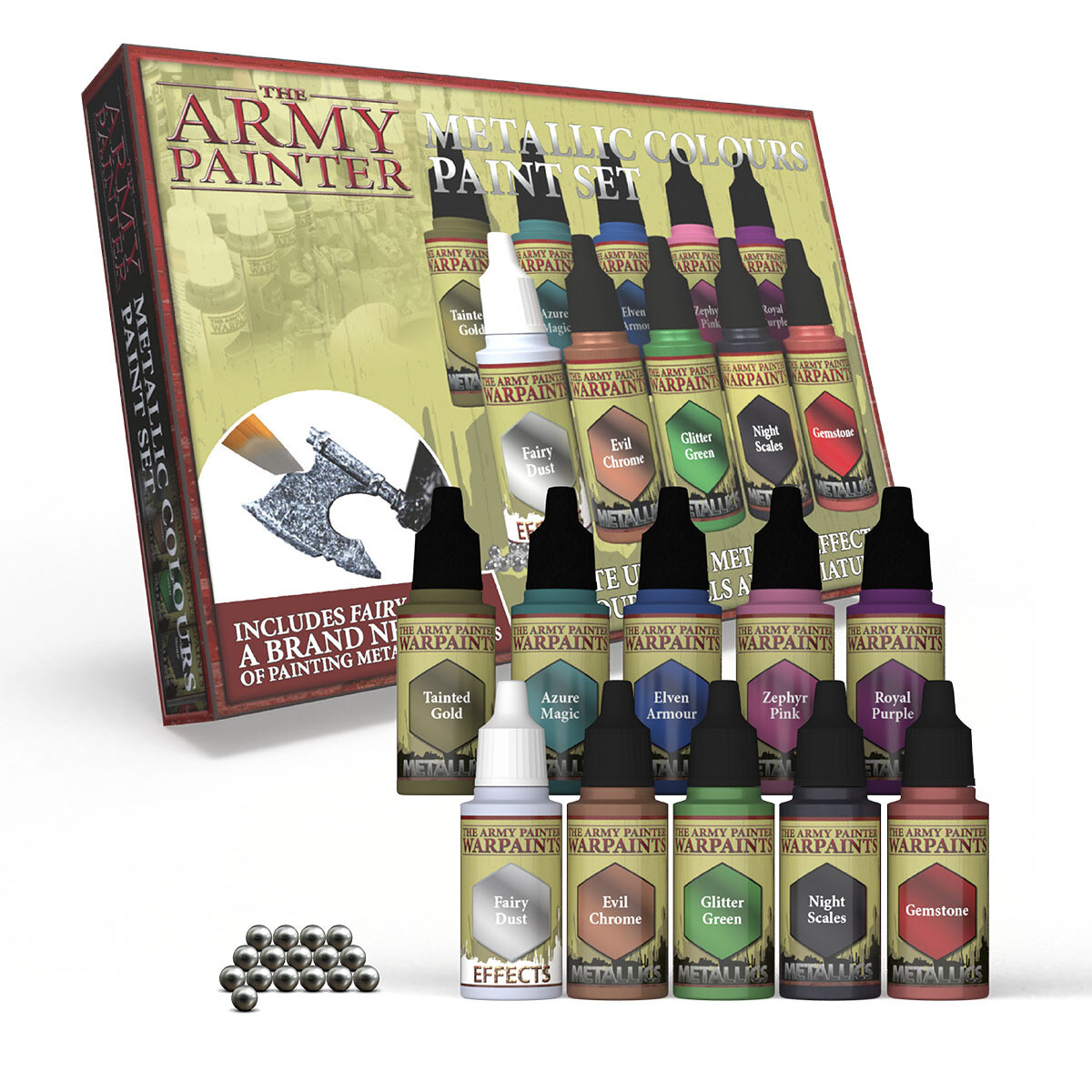 Metallic Colours Paint Set - Army Painter Warpaints