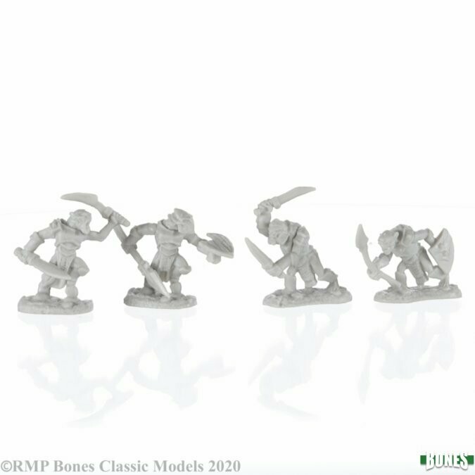 Armored Goblin Warriors (4) - Bones - Reaper Miniatures