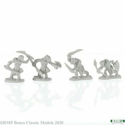 Armored Goblin Warriors (4) - Bones - Reaper Miniatures