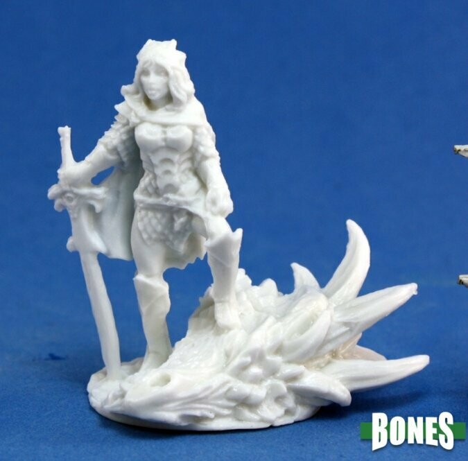 Janan, Female Dragon Slayer - Bones - Reaper Miniatures Janan, Female Dragon Slayer - Bones - Reaper Miniatures