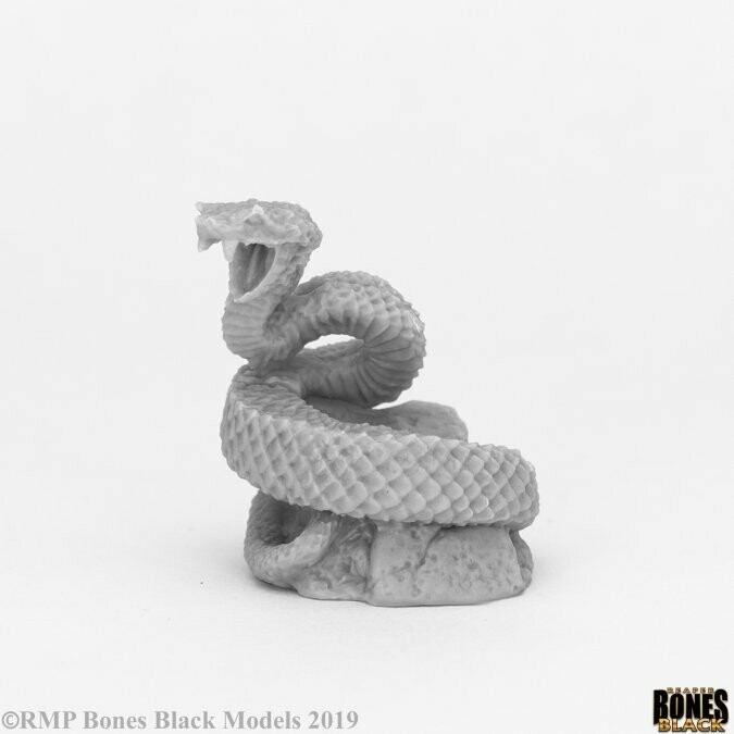Giant Snake - Bones Black - Reaper Miniatures