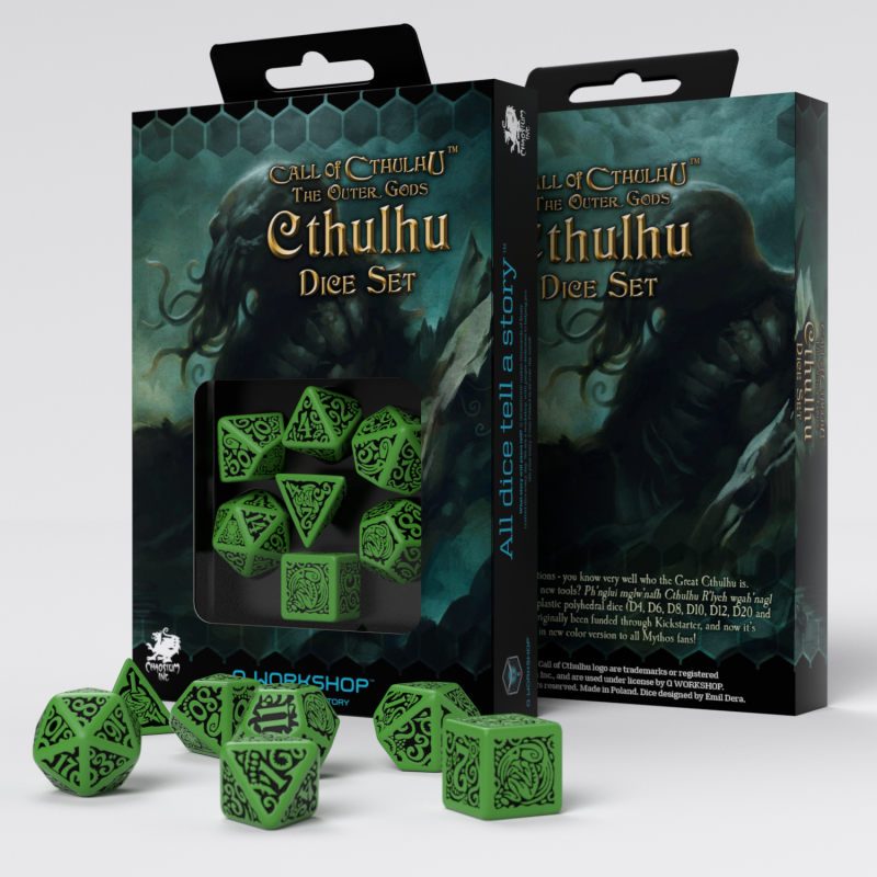 Call of Cthulhu: The Outher Gods Set Green/Black (7) - Q-Workshop
