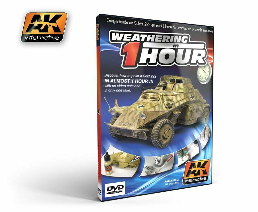 DVD Weathering in 1 HOUR (PAL) - AK Interactive