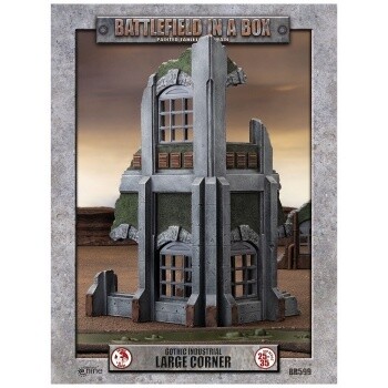 Battlefield In A Box - Gothic Industrial Ruins - Large Corner - 30mm