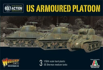 US Armoured Platoon (3 Shermans) - American - Bolt Action