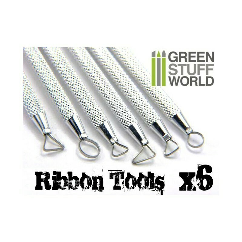 6x Mini Ribbon Sculpting Tool Set - Greenstuff World 6x Mini Ribbon Sculpting Tool Set - Greenstuff World