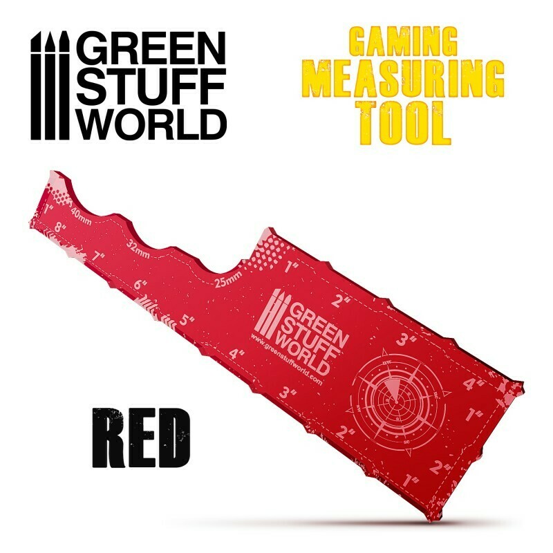 Gaming Measuring Tool - Red - Greenstuff World