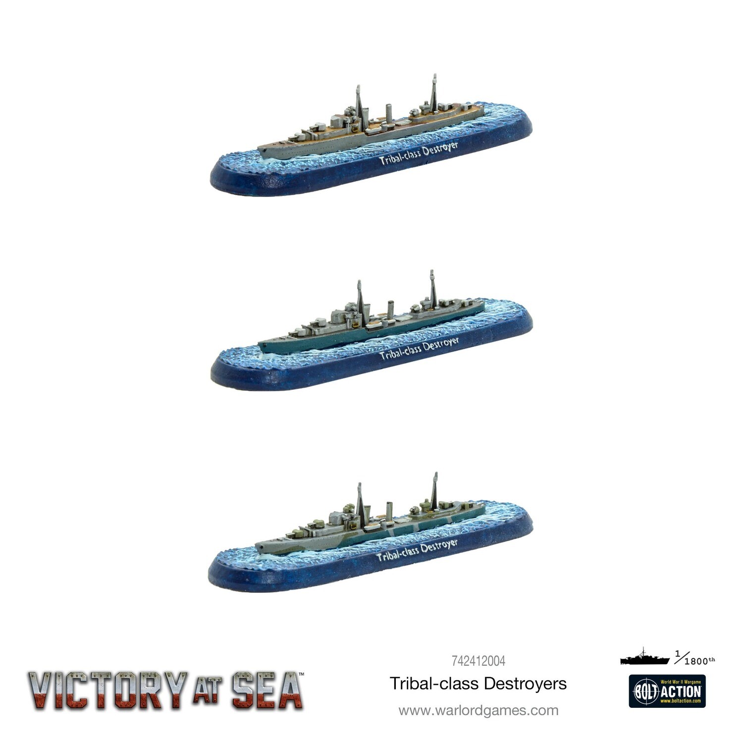 Victory at Sea - Tribal-class destroyers - Warlord Games